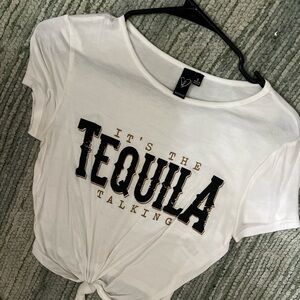 Windsor White Tee with Tequila Graphic